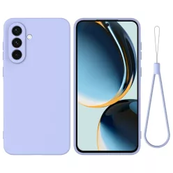 Samsung Galaxy A17 lila,  Liquid szilikon tok Alphajack