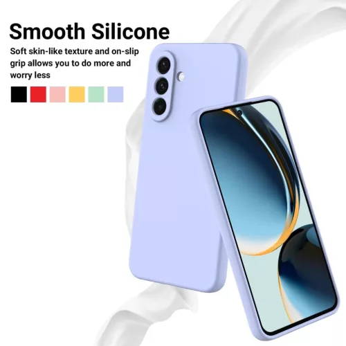 Samsung Galaxy A17 lila,  Liquid szilikon tok Alphajack