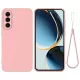 Samsung Galaxy A17 rózsaszín,  Liquid szilikon tok Alphajack