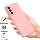 Samsung Galaxy A17 rózsaszín,  Liquid szilikon tok Alphajack