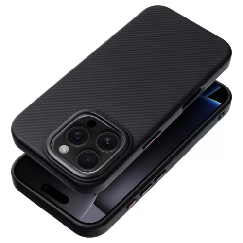 iPhone 16e/17e Carbon Elite Mag tok kompatibilis MagSafe-fel fekete