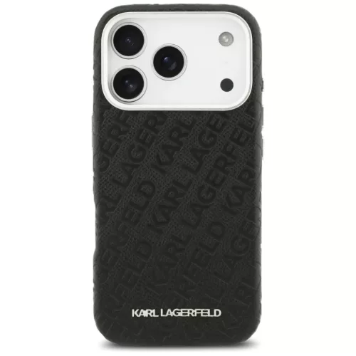iPhone 17 Pro Karl Lagerfeld FW Stamped Karl MagSafe fekete tok