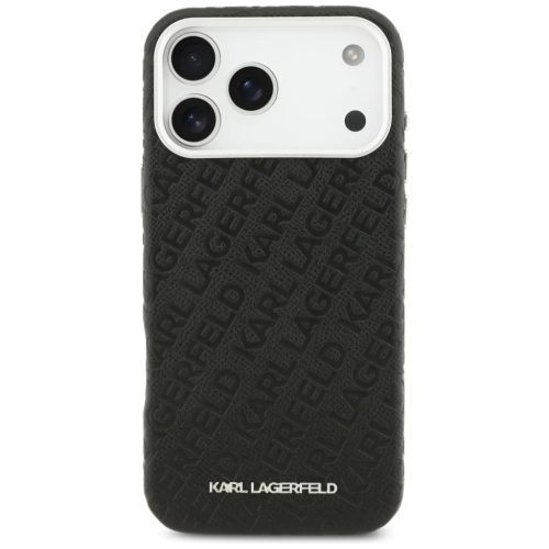 iPhone 17 Pro Max Karl Lagerfeld FW Stamped Karl MagSafe tok Fekete