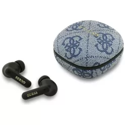   Vezeték nélküli fülhallgató TWS ENC Guess 4G Classic Metal Logo kék