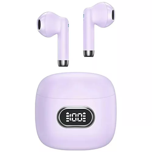 USAMS Bluetooth 5.3 TWS IA II Series vezeték nélküli fülhallgató lila BHUIAII03 (USAMS-IAII15)