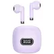 USAMS Bluetooth 5.3 TWS IA II Series vezeték nélküli fülhallgató lila BHUIAII03 (USAMS-IAII15)