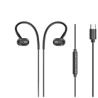 Fekete AWEI TC-6 USB sztereó fülhallgató