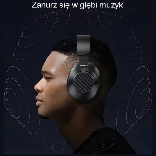AWEI A997BL Bluetooth On-Ear Fejhallgató Fekete