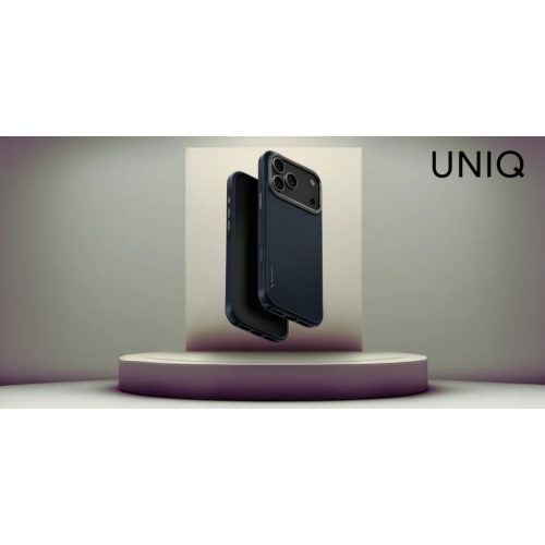 Uniq Keva tok iPhone 17 Pro Max Magclick töltéssel - Kék