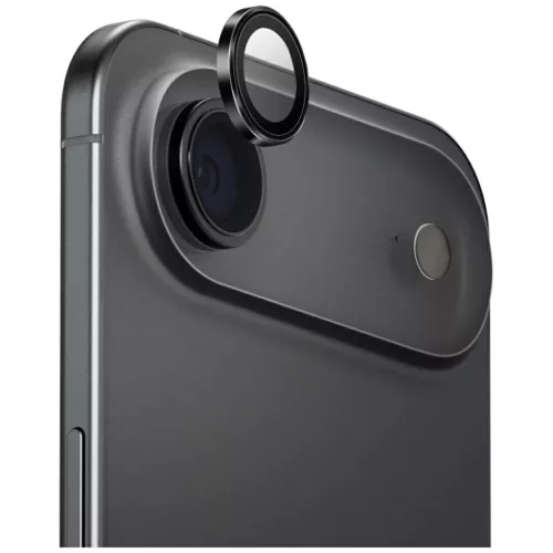 iPhone 17 Air Uniq Optix Alumínium Kamera Lencsevédő Applikátorral - Fekete üvegfólia