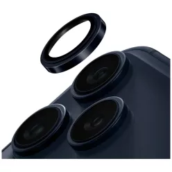   iPhone 17 Pro / 17 Pro Max Tengerészkék Uniq Optix Prime kamera lencsevédő üvegfólia, felhelyező készlettel