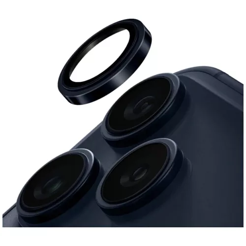 iPhone 17 Pro / 17 Pro Max Tengerészkék Uniq Optix Prime kamera lencsevédő üvegfólia, felhelyező készlettel