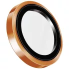iPhone 17 Pro / 17 Pro Max Uniq Optix Prime kamera lencsevédő üvegfólia applikátorral - Narancssárga