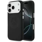iPhone 17 Pro Fekete Mercedes Szilikon Vintage Logós MagSafe tok