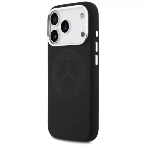 iPhone 17 Pro Fekete Mercedes Szilikon Vintage Logós MagSafe tok