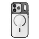 iPhone 17 Pro Max átlátszó-fekete Rock Guard Series Mágneses tok
