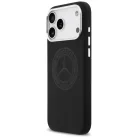 Mercedes Szilikon Retro Logós MagSafe tok iPhone 17 Pro Max - Fekete tok