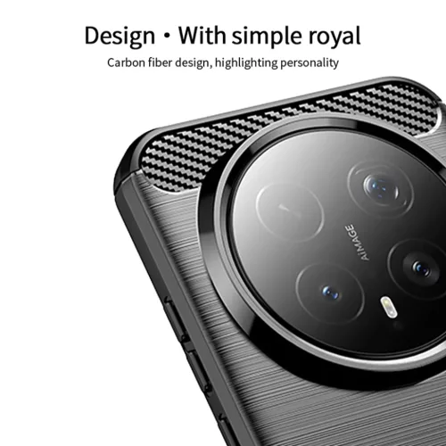 Honor Magic8 Pro Fekete Techsuit Carbon Silicone tok