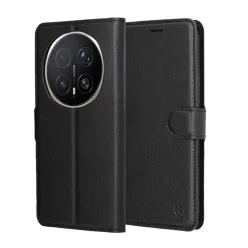 Honor Magic8 Pro Fekete Techsuit - Leather Folio tok.