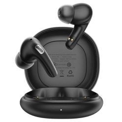   Acefast - Vezeték nélküli fülhallgató (W3) - Bluetooth V5.4, Aktív zajcsökkentés, 4 mikrofon, ANC + ENC, IPX4, 350mAh - Fekete