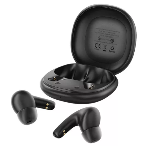 Acefast - Vezeték nélküli fülhallgató (W3) - Bluetooth V5.4, Aktív zajcsökkentés, 4 mikrofon, ANC + ENC, IPX4, 350mAh - Fekete