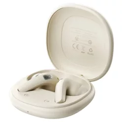  Acefast Vezeték Nélküli Fülhallgatók (W3) - Bluetooth V5.4, Aktív Zajcsökkentés, 4 Mikrofon, ANC + ENC, IPX4, 350mAh - Khaki