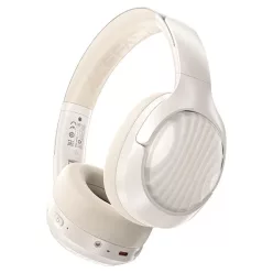   Acefast - Wireless Headset (H5) - Type-C, Bluetooth 5.4, ANC, zajcsökkentés, 3D érzékelés, 500mAh, professzionális Hi-Fi - Fehér