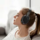 Acefast - Wireless Headset (H5) - Type-C, Bluetooth 5.4, ANC, zajcsökkentés, 3D érzékelés, 500mAh, professzionális Hi-Fi - Fehér
