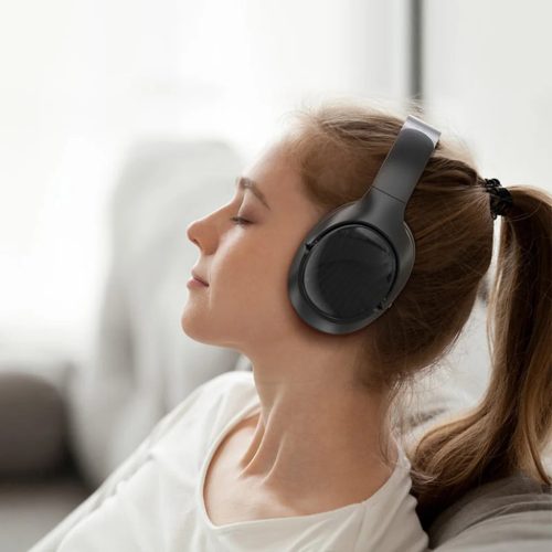 Acefast - Wireless Headset (H5) - Type-C, Bluetooth 5.4, ANC, zajcsökkentés, 3D érzékelés, 500mAh, professzionális Hi-Fi - Fehér