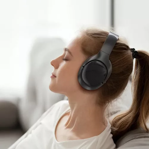 Acefast - Wireless Headset (H5) - Type-C, Bluetooth 5.4, ANC, zajcsökkentés, 3D érzékelés, 500mAh, professzionális Hi-Fi - Fehér
