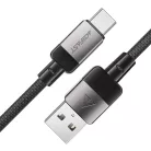 USB Type-C ACEFAST Data Cable (C9-04) Gyors Töltés, 3A, Fonott Nylon, 25.000 Hajlítás, 1.2m - Fekete