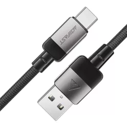   USB Type-C ACEFAST Data Cable (C9-04) Gyors Töltés, 3A, Fonott Nylon, 25.000 Hajlítás, 1.2m - Fekete
