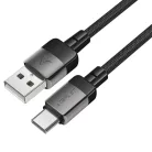 USB Type-C ACEFAST Data Cable (C9-04) Gyors Töltés, 3A, Fonott Nylon, 25.000 Hajlítás, 1.2m - Fekete
