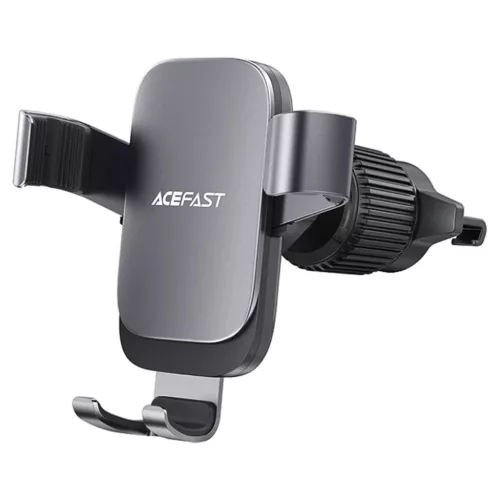 Gravity Car Holder D59 Acefast - Szellőzőrácsra szerelhető, Stabil fogás, Állítható, Rázkódásmentes, 4.7-6.9 hüvelykes telefonokhoz, RoHS - Szürke