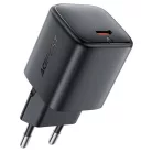Acefast Falitöltő (A119) - GaN Technológia, Gyors Töltés, PD45W, Mini Design, Egy USB-C Kimenet - Fekete