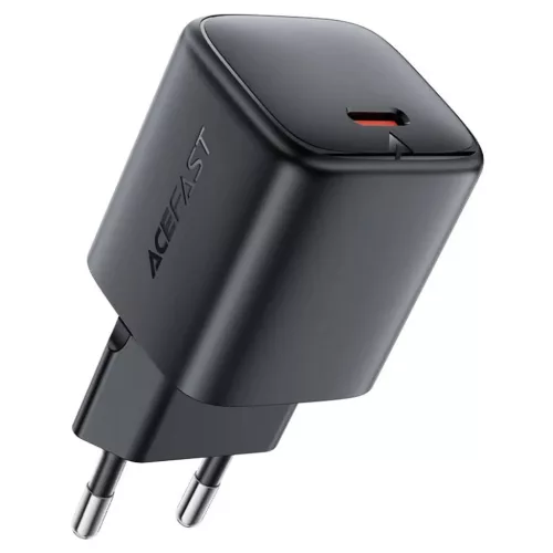 Acefast Falitöltő (A119) - GaN Technológia, Gyors Töltés, PD45W, Mini Design, Egy USB-C Kimenet - Fekete