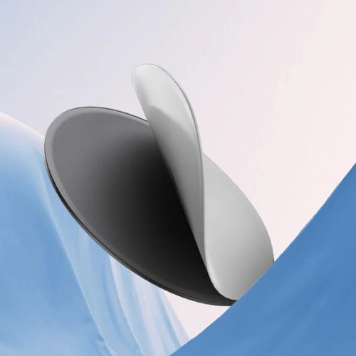 Universal Yesido MagSafe Adapter (C207) - Fémlemez, Kerek + Téglalap Alakú, Bőrmintás - Fekete