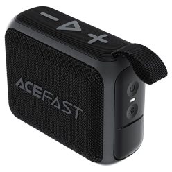   Acefast Vezeték nélküli hangszóró Go (K4) - Bluetooth 5.4, Hordozható, 5W Teljes tartományú hangszóró, Vízálló IPX7, Type-C, 900mAh- Fekete