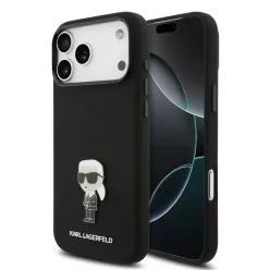   iPhone 17 Pro Max Karl Lagerfeld Liquid Silicone Metal Ikonik tok
