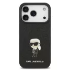 iPhone 17 Pro fekete Karl Lagerfeld Fixed Glitter Metal Ikonik tok