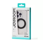 Joyroom JR-16JL6 iPhone 16 Pro Ultra-Vékony MagSafe Kompatibilis Tok 360°-os Gyűrűs Állvánnyal - Fekete tok
