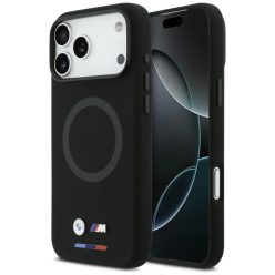 iPhone 17 Pro Max BMW M Szilikon Logó MagSafe Fekete tok