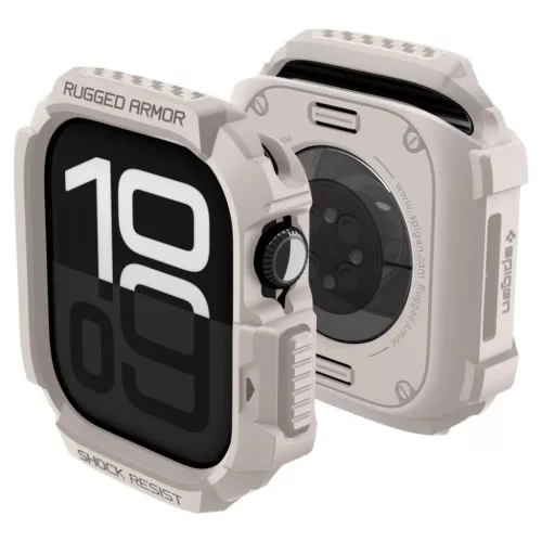 Apple Watch 10 / 11 42mm Spigen Rugged Armor V2 Dűne Bézs tok