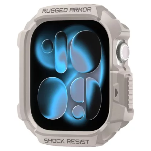 Apple Watch 10 / 11 42mm Spigen Rugged Armor V2 Dűne Bézs tok
