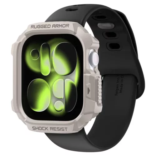 Apple Watch 10 / 11 42mm Spigen Rugged Armor V2 Dűne Bézs tok