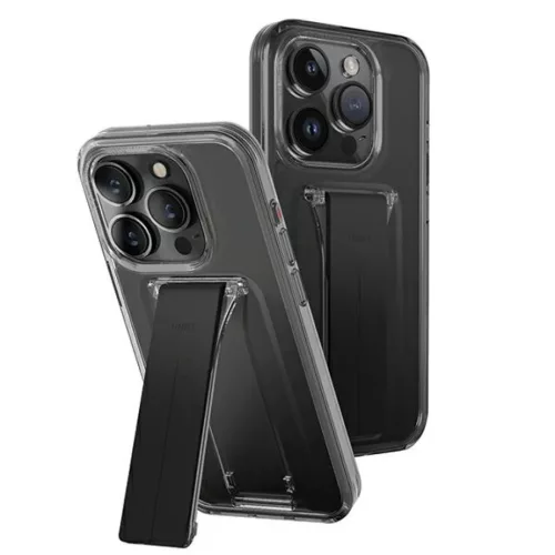 Uniq Heldro Mount tok állvánnyal iPhone 15 Pro 6.1" füst/szellem füst,