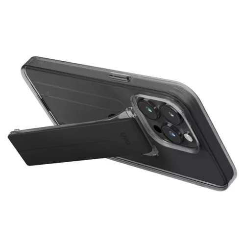 Uniq Heldro Mount tok állvánnyal iPhone 15 Pro 6.1" füst/szellem füst,