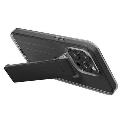 Uniq Heldro Mount állvánnyal iPhone 15 Pro Max 6.7" füst/fátyol füst tok