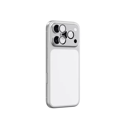 AmazingThing Sapphire Kamera Üveg iPhone 17 Pro / Pro Max - fekete kerettel üvegfólia