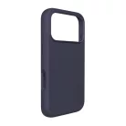 Puro Icon Mag Pro folyékony szilikon tok iPhone 17 Pro Max-hoz, MagSafe kompatibilis, kameravédelemmel és alumínium gombokkal - sötétkék tok